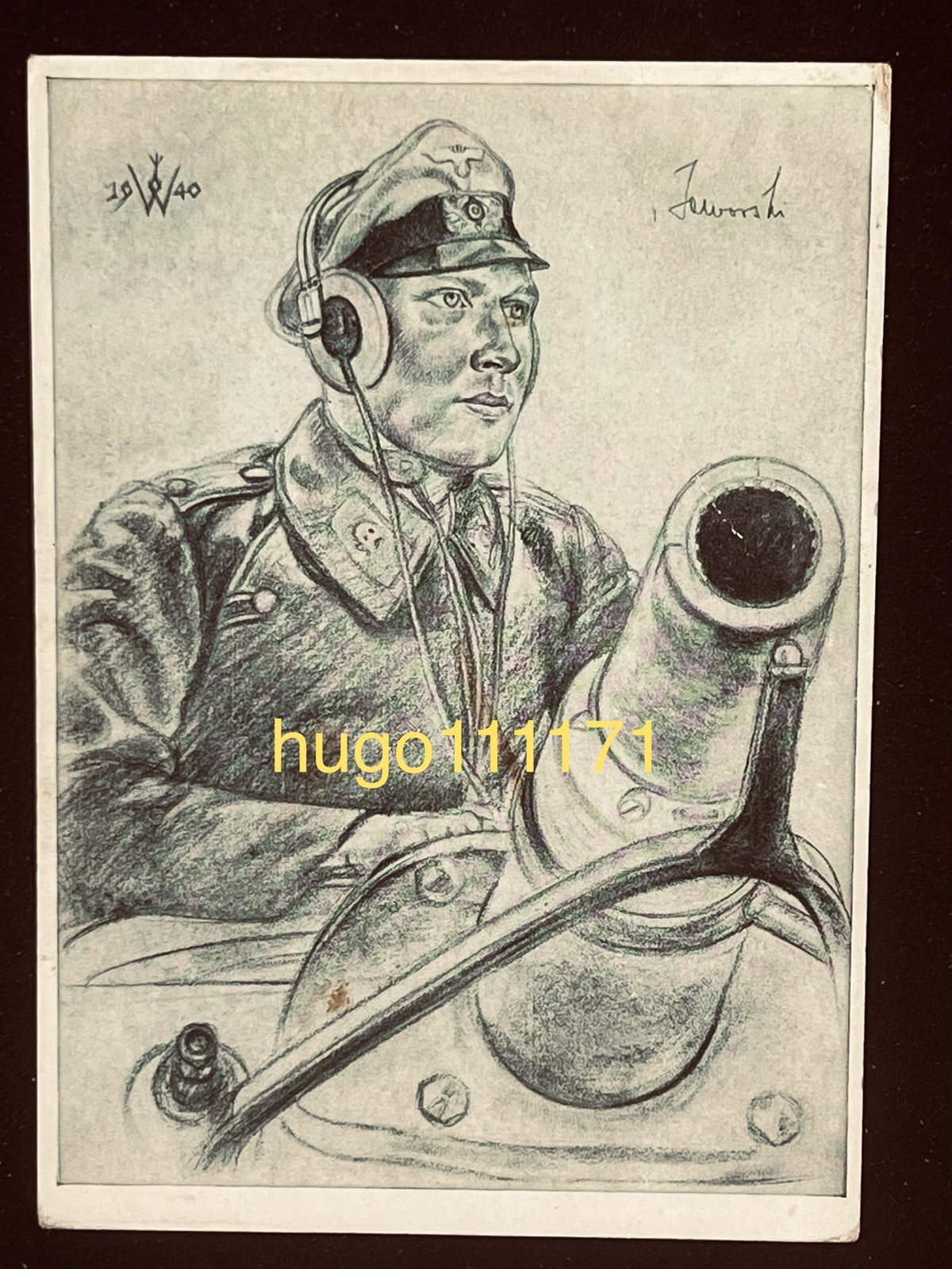 German ww2 Panzer Postcard 1941 Männer der Westfront Photo album Postkarte