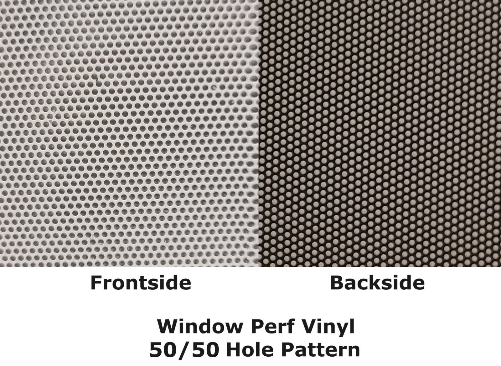 Window Perf Vinyl One-Way Vision Roll Solvent & Latex (Choose Size & Type)