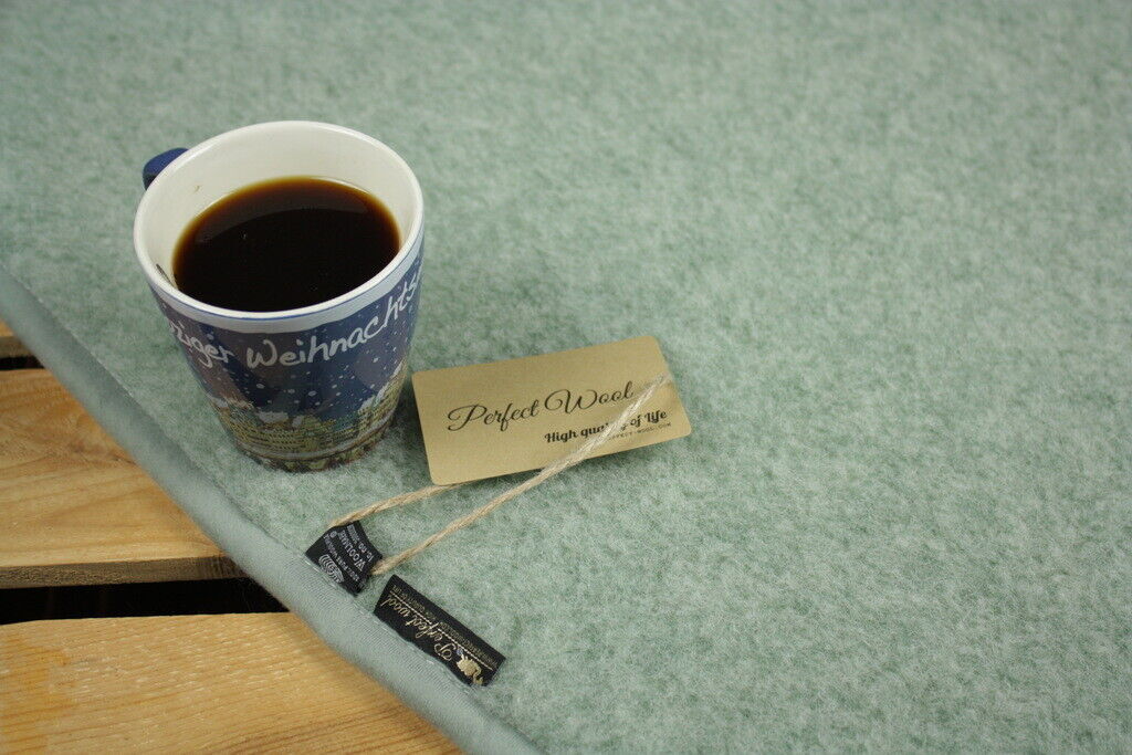 Merino Wool Blanket All sizes WOOLMARK 100% Natural throw