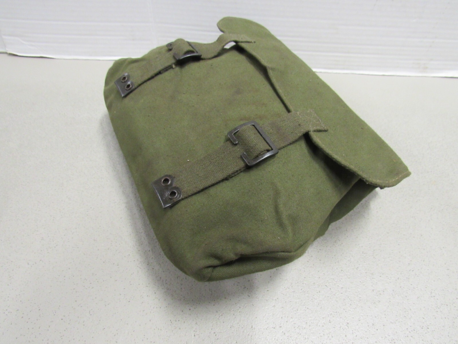 Dutch Military Web Gear Canvas Butt Pack Old Style Belt Hooks Hanger Netherlands