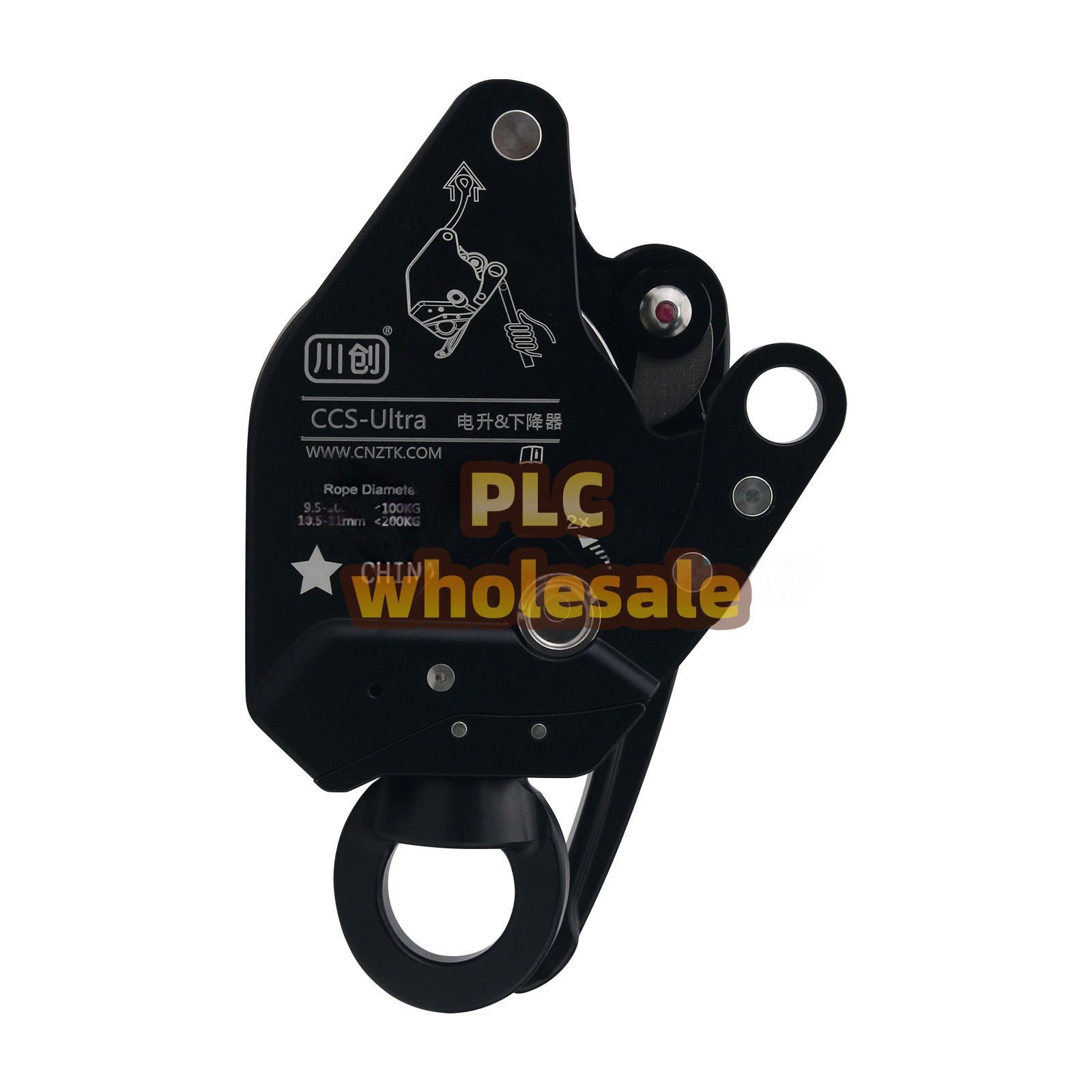 1PC CCS-Ultra Ascent Descent Ascender Descender Device 200kg Load Swivel Mode