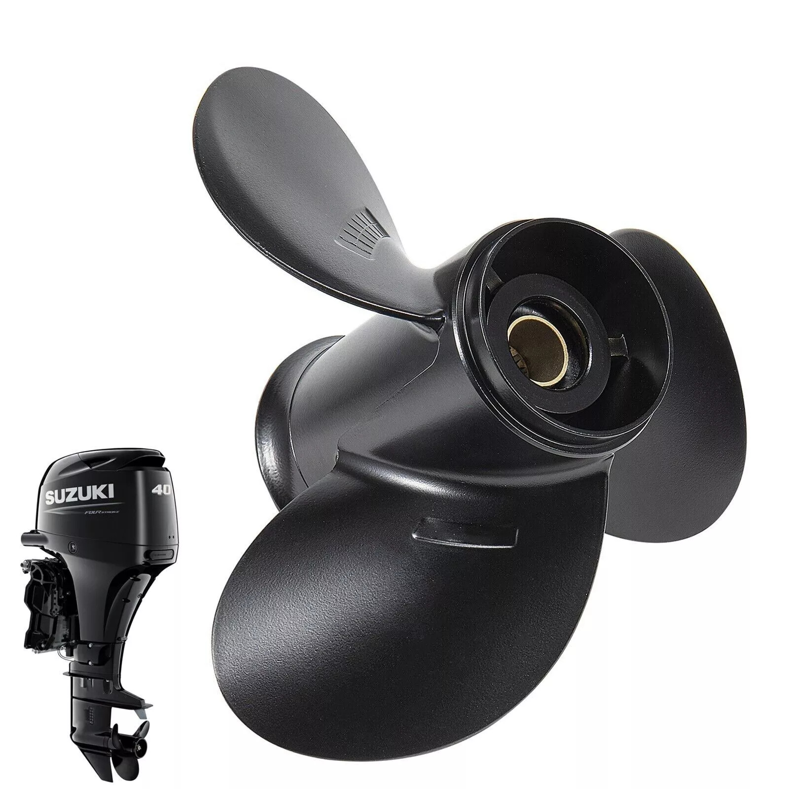 11 1/8 X 16 Boat Propeller for Suzuki Outboard 35-65HP 13 Spline 58100-88L72-019