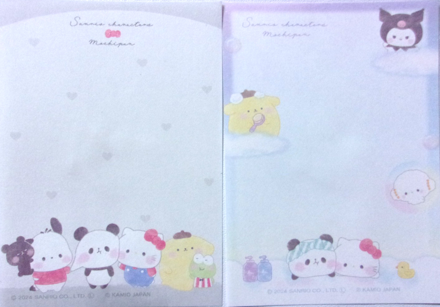 Sanrio Characters Mochi Pan 2 Mini Memo Pad Made in Japan Mochi Panda