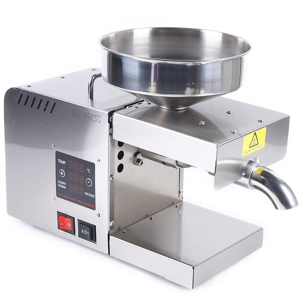 Oil Press Machine Automatic Oil Extractor Hot Cold Oil Presser Stainless Steel