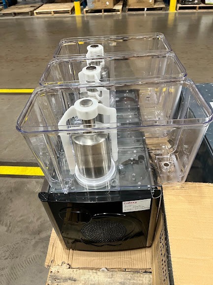 Galaxy Triple 3 Gallon Bowl Refrigerated Beverage Dispenser - 120V