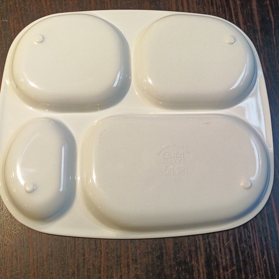 Moomin Characters Kids Melamine Divided Plate Tray 4 Compartment Ratt Start