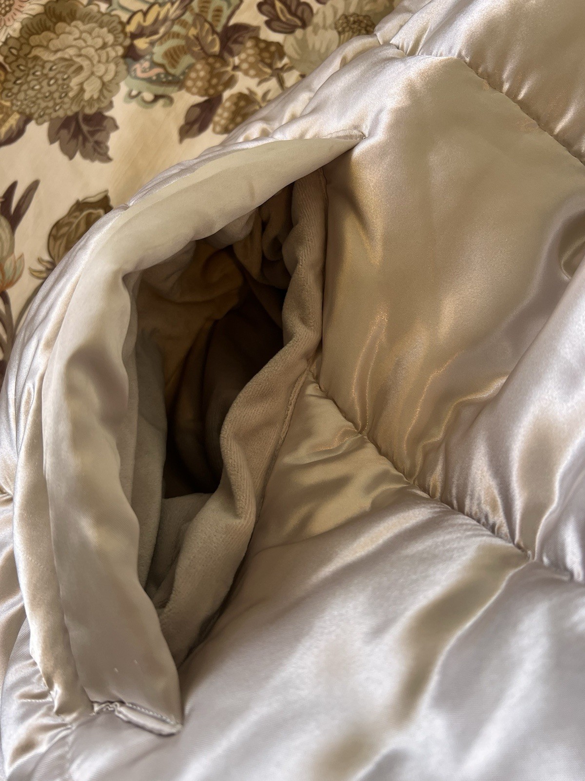 New Pottery Barn Teen Champagne Puffer Bean Bag Chair Slipcover Only