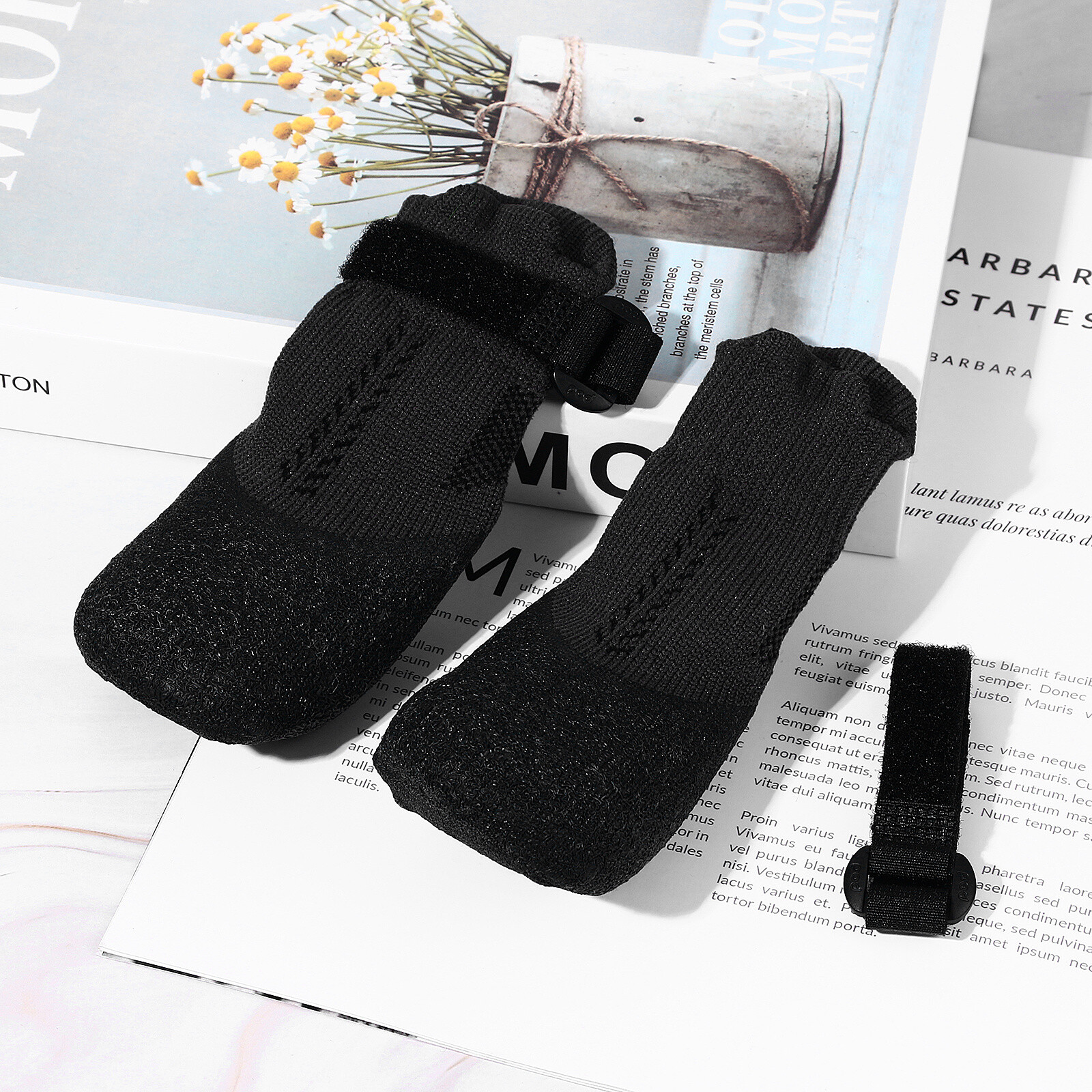 4pcs Anti Slip Dog Socks Outdoor Dog Boots Waterproof Dog Shoes Paw Protector