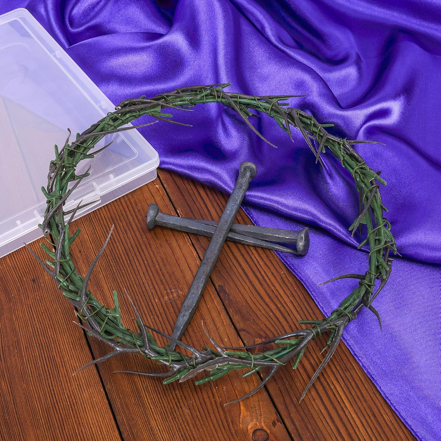 5 Pcs Easter Crown of Thorns Set, Jesus Crown Decor Set Includes Thorns Wreath F