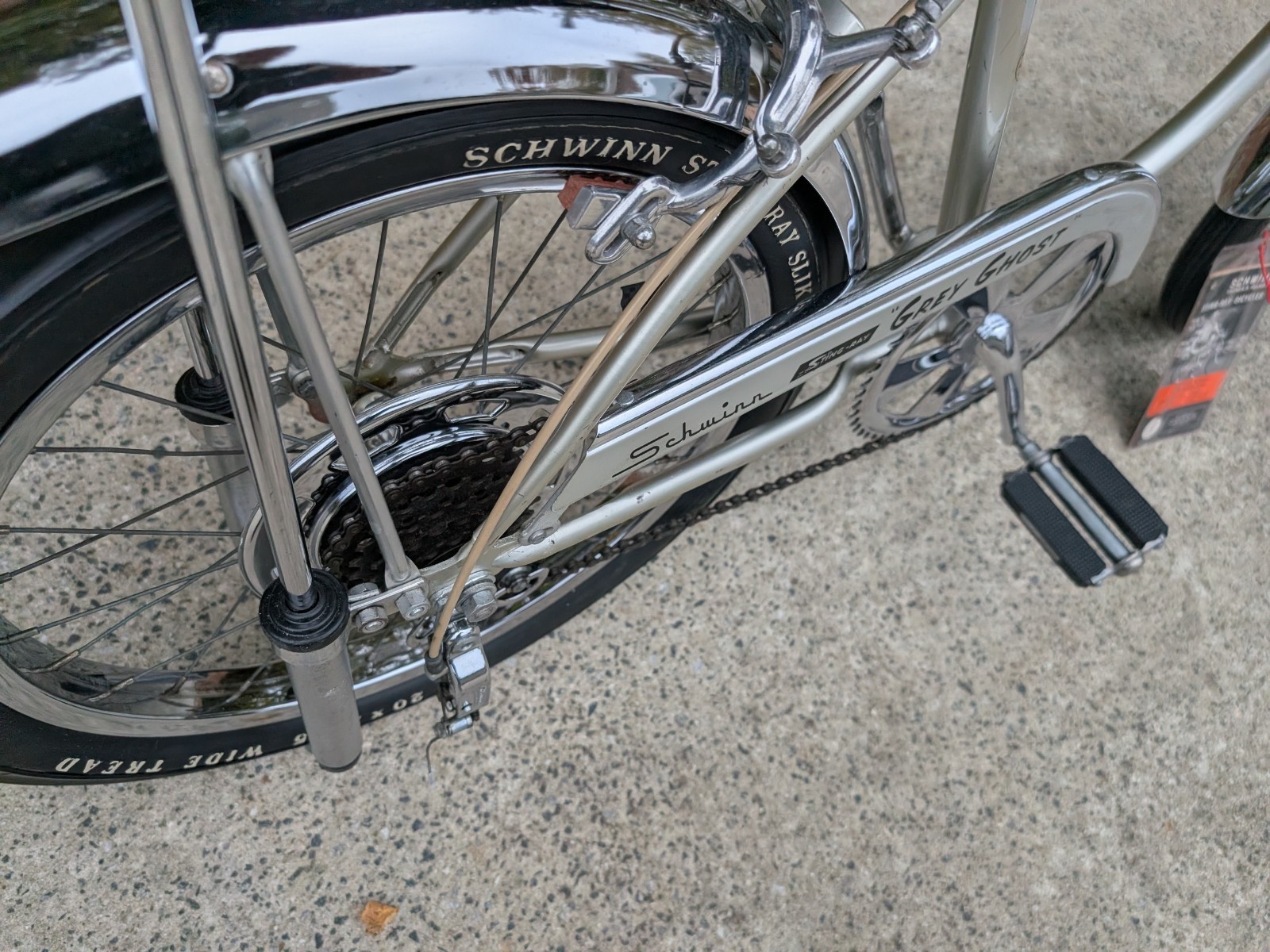 SCHWINN 1971 GREY GHOST KRATE Bicycle 5 speed STINGRAY 20 inch Bike ORIGINAL