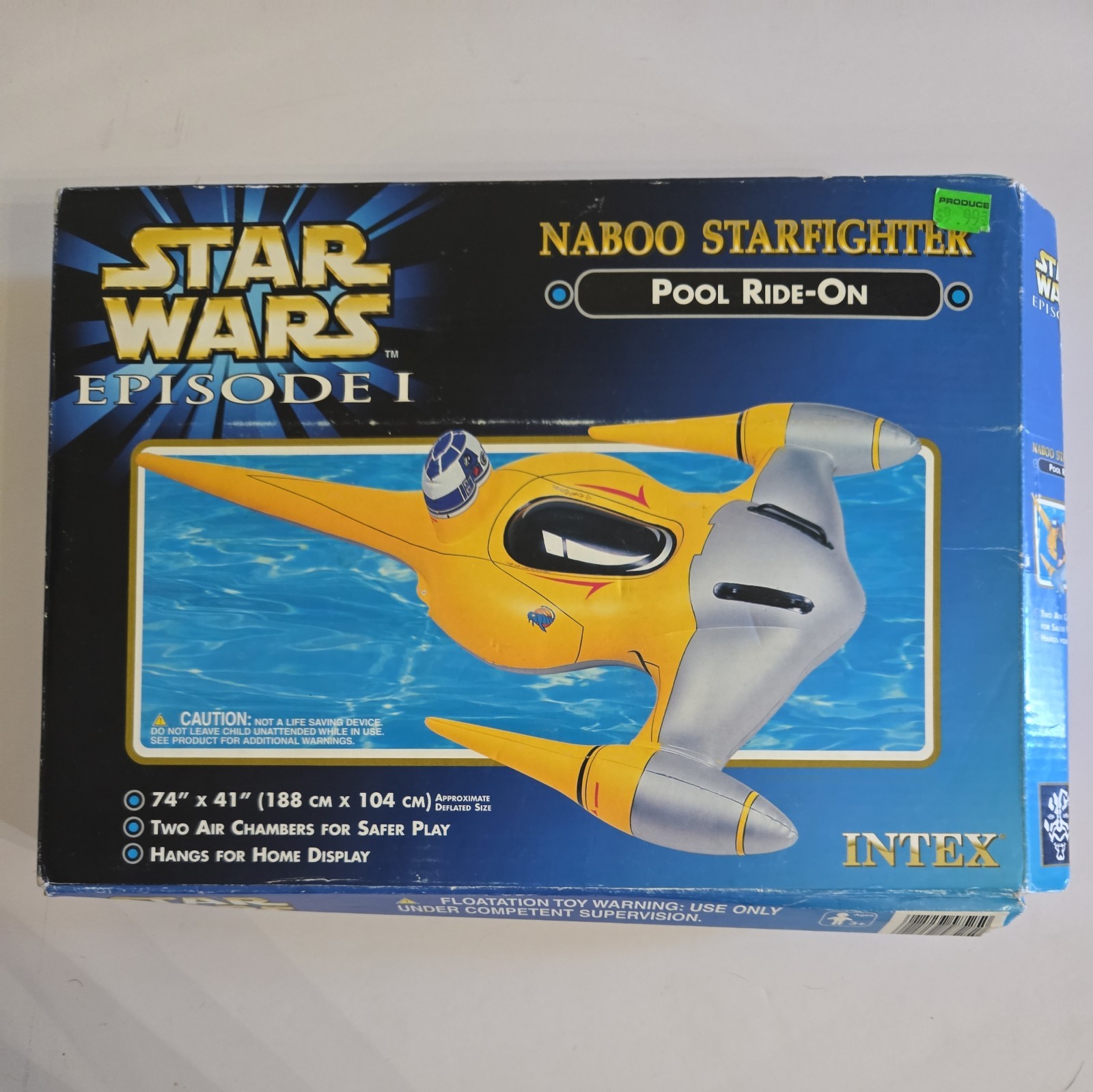 New 1990S Vintage Star Wars ESISODE 1 Naboo Starfire Ride On Pool Float