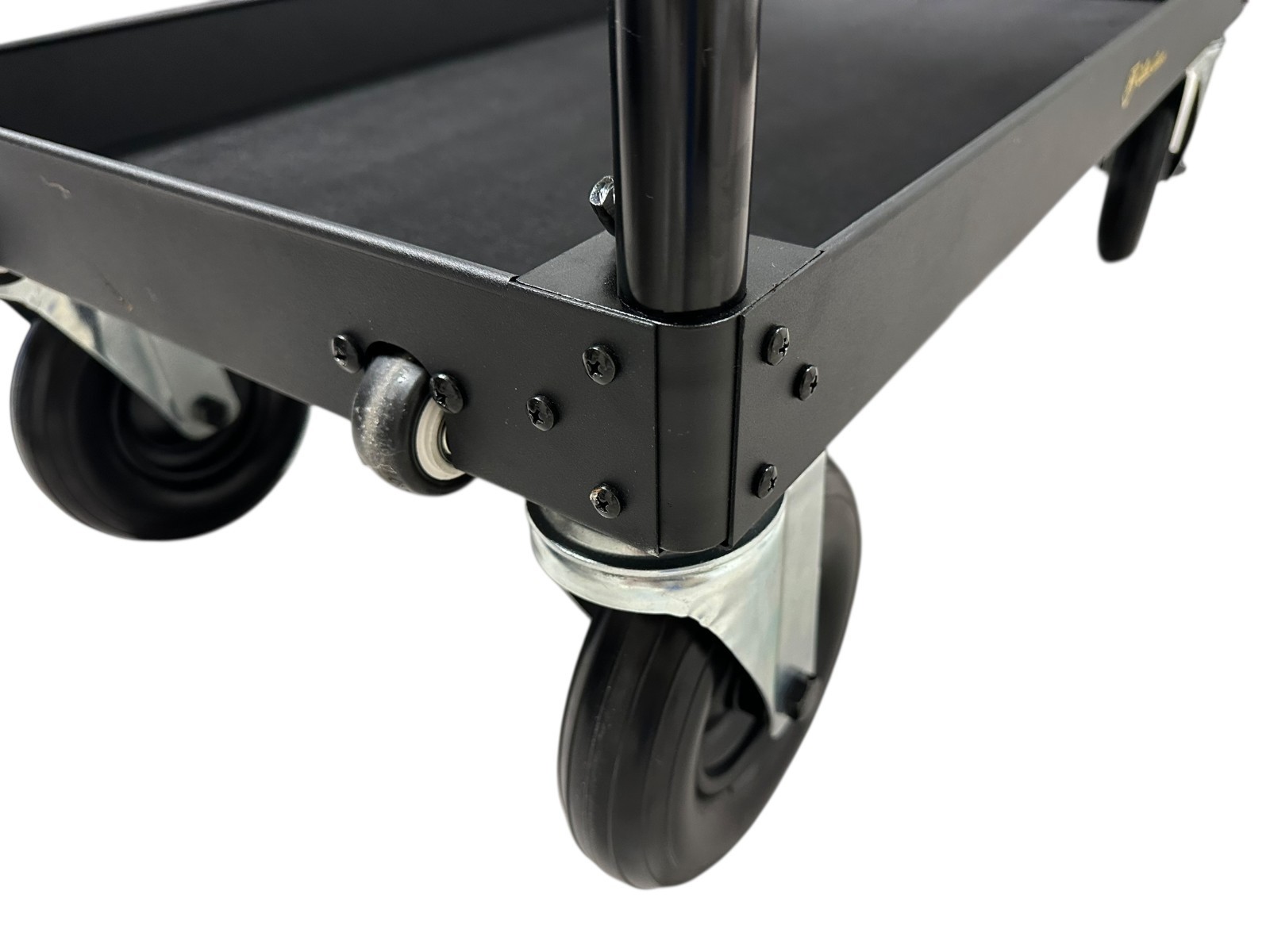 Studio Wheel Video Production Travel Cart Casters, Dual Handles Collapsible