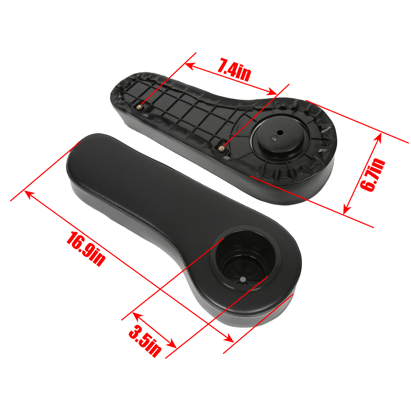 SEAT ARM REST CUSHION CUP HOLDER FIT FOR EZGO/CLUB CAR/YAMAHA GOLF CART PAIR