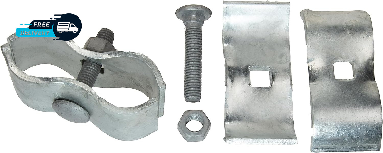 10 Set Chain Link Fence Panel Clamps 1-3/8" Dog Kennel Panel Clamp for round