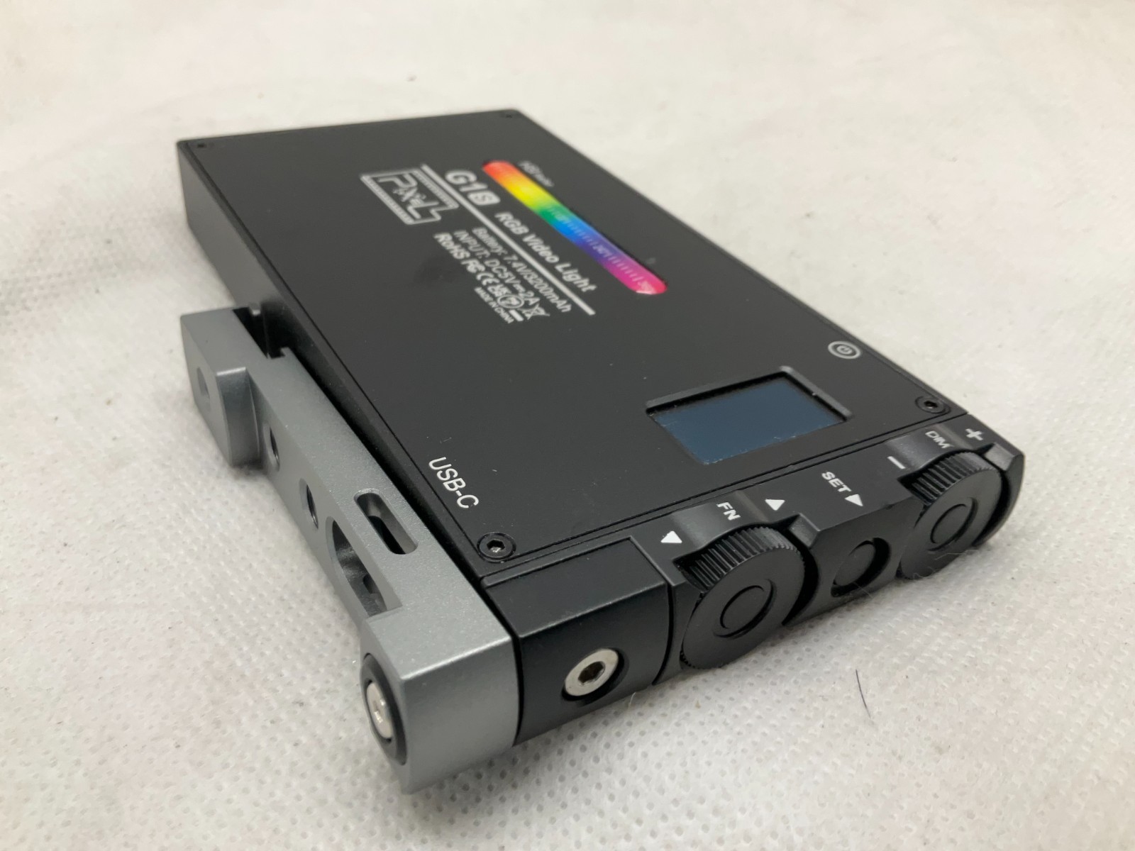 Pixel G1s RGB Video Light, Built-in 12W Rechargeable Battery LED Camera Light