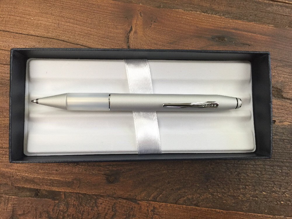 Cross Easy Writer Satin Chrome Ballpoint Pen New In Box 100% Genuine