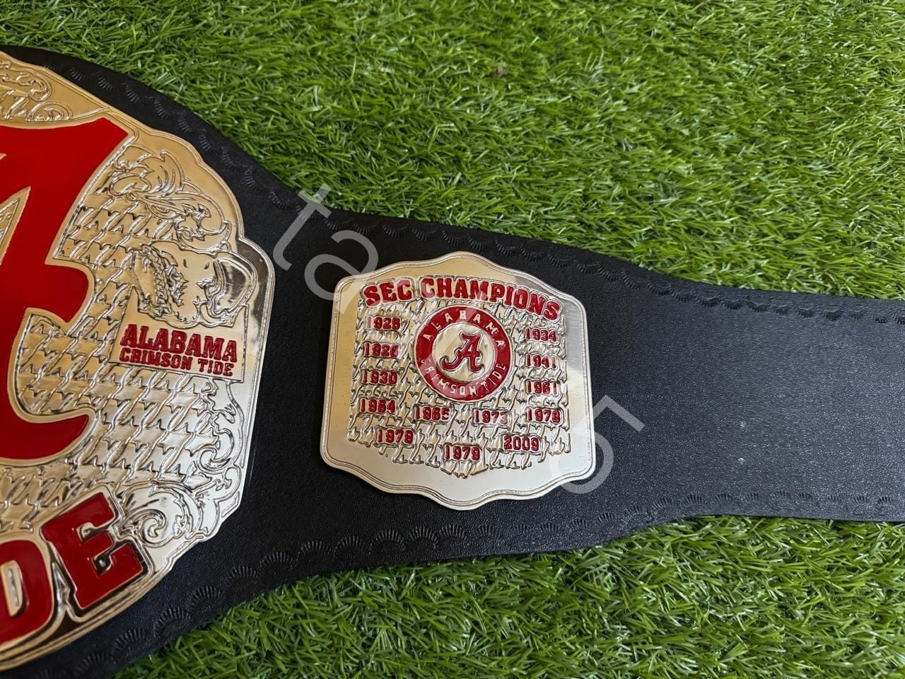New Alabama Roll Tide Legacy Title Championship Belt Adult Size 2mm Brass