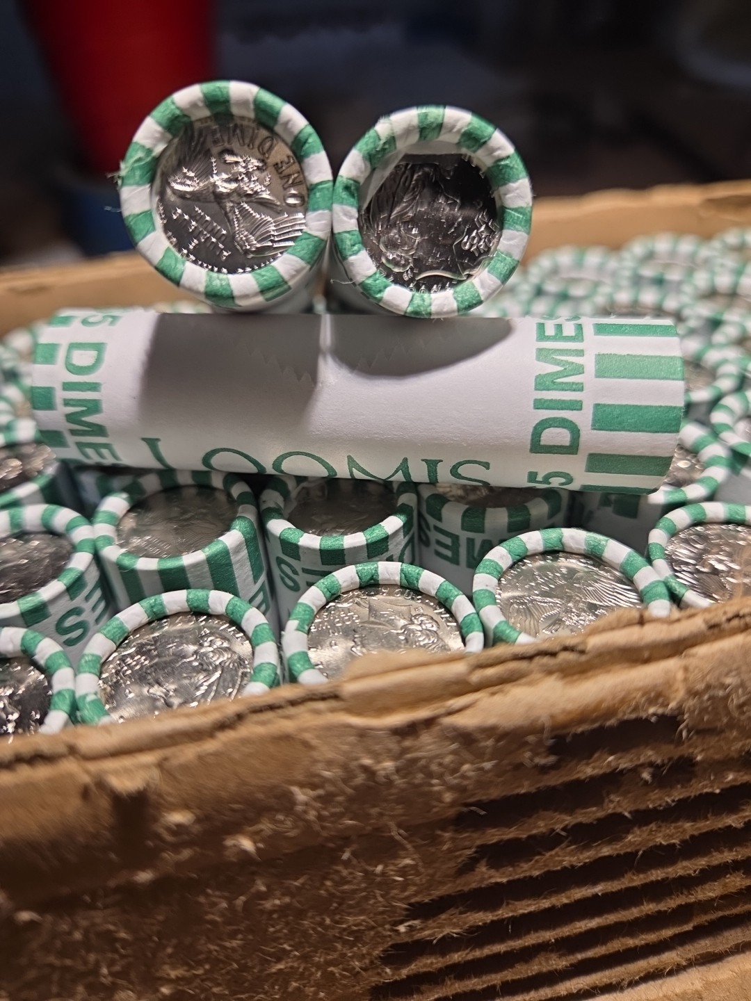 1776-2026 Semi Q Dimes D mint mark  Straight From The Bank 1 Roll