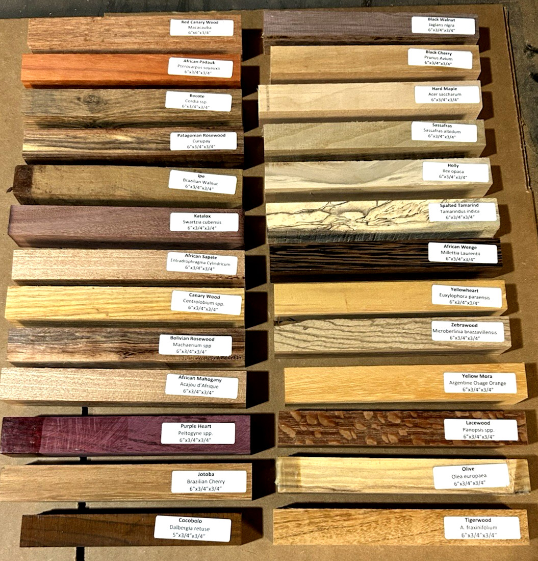 26 DIFFERENT PIECES BEAUTIFUL KILN DRIED PEN LATHE BLANKS ~6" X 3/4" X 3/4"