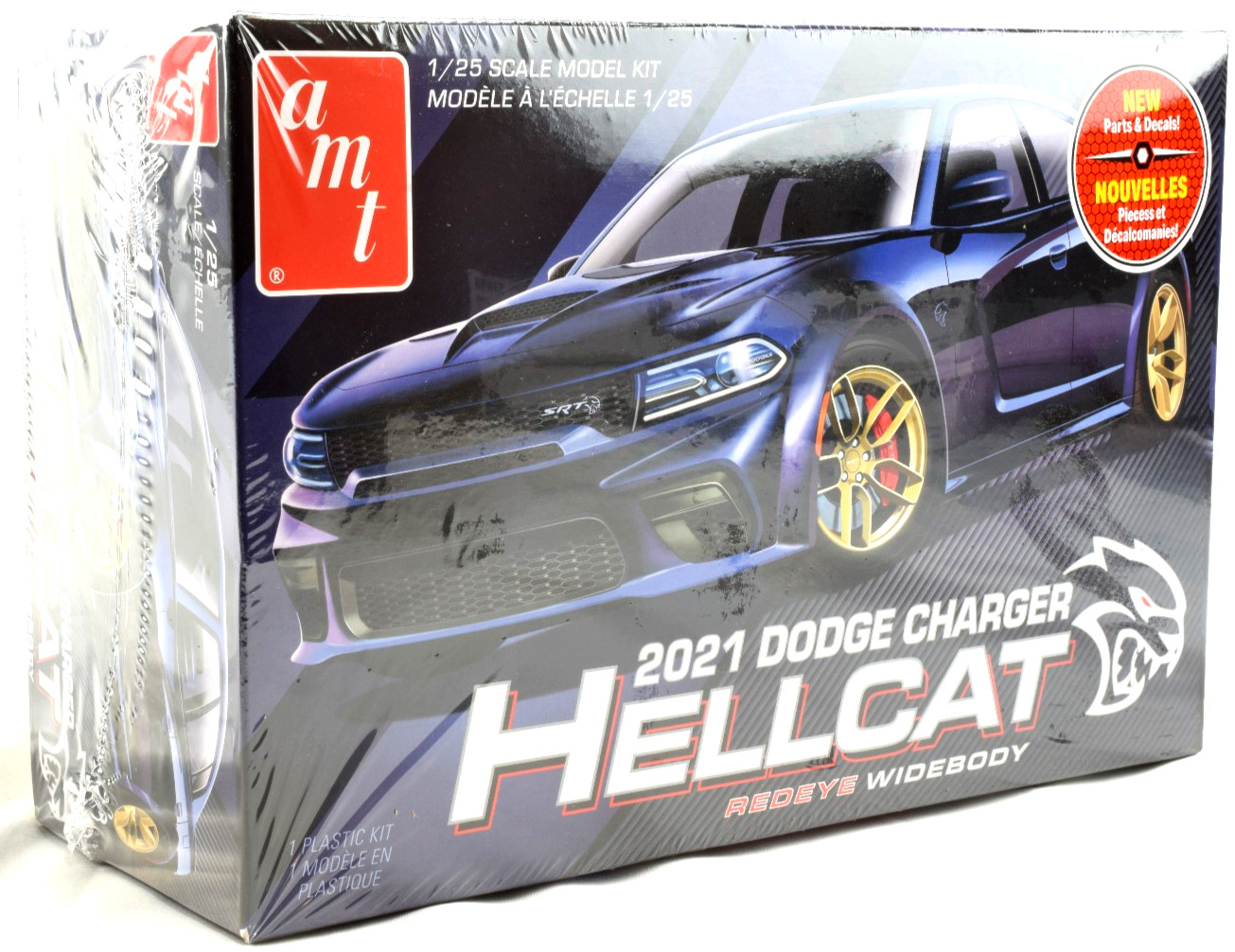AMT 2021 Dodge Charger Hellcat Redeye Widebody 1:25 Plastic Model Car Kit 1325