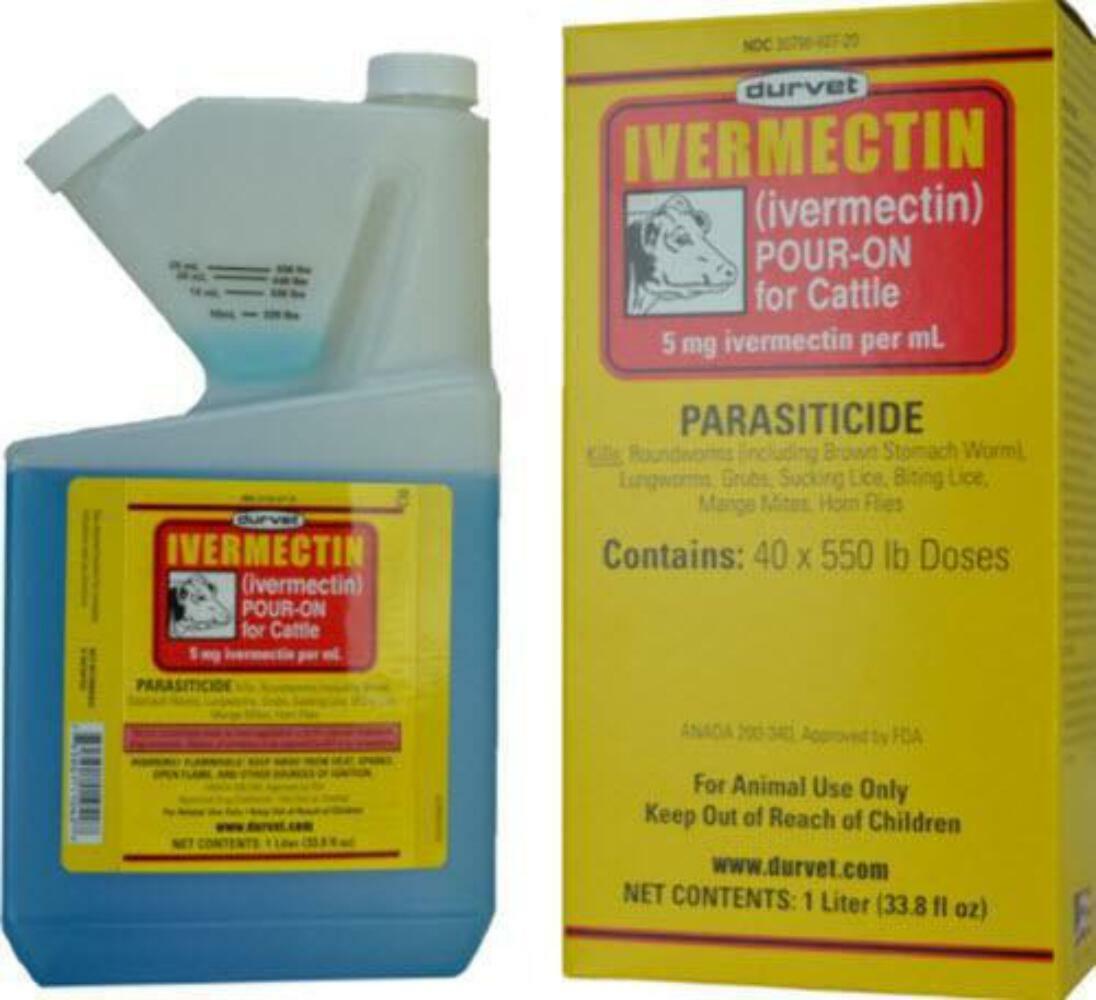 Durvet Pour On Parasiticide for Cattle 250mL