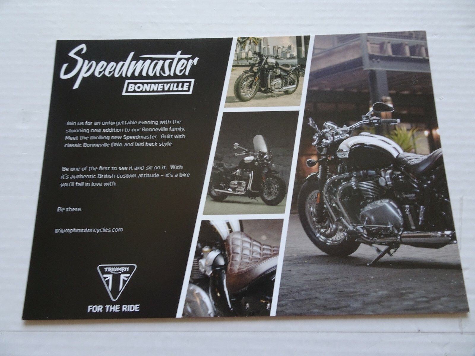 Triumph Motorcycles Bonneville Speedmaster Postcard