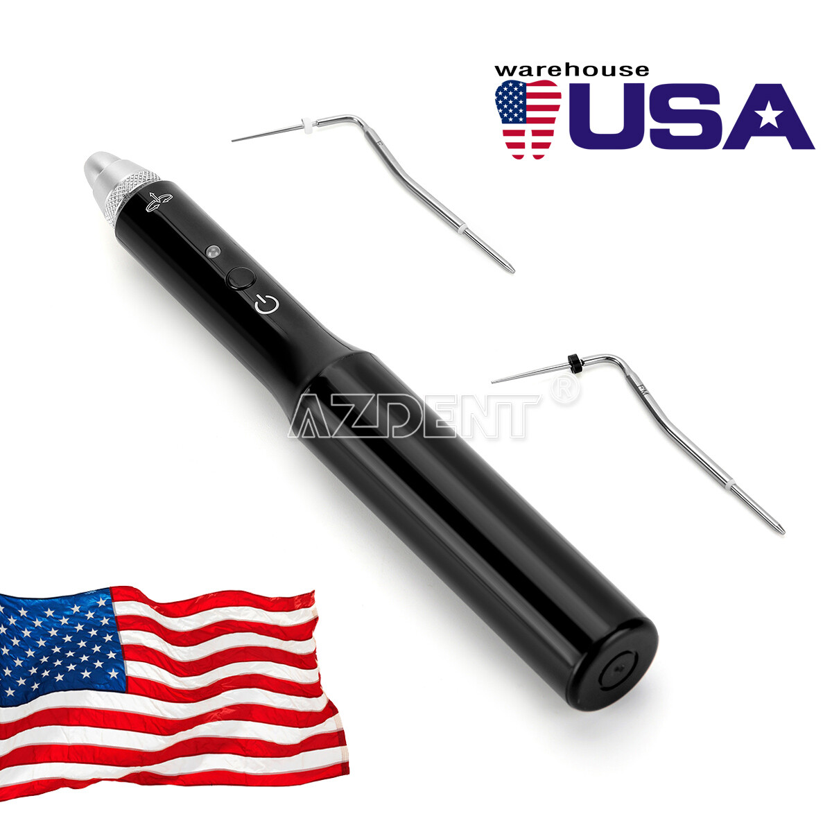 Dental Cordless Gutta Percha Obturation System Endo Heated Pen With 2 Tips