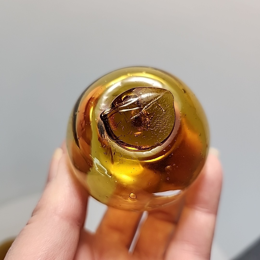 Vintage Japanese Fish Net Floats Hand Blown Glass Lot of 4