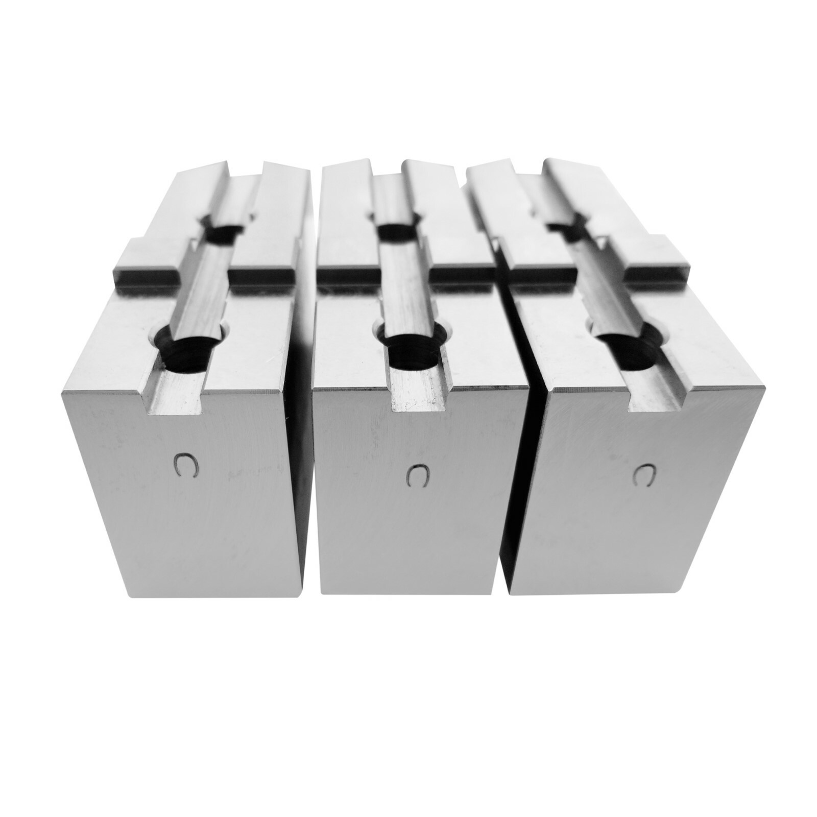 AMERICAN STANDARD STEEL SOFT JAWS FOR TONGUE & GROOVE 6" CHUCK 1.5" HT (3 PC)