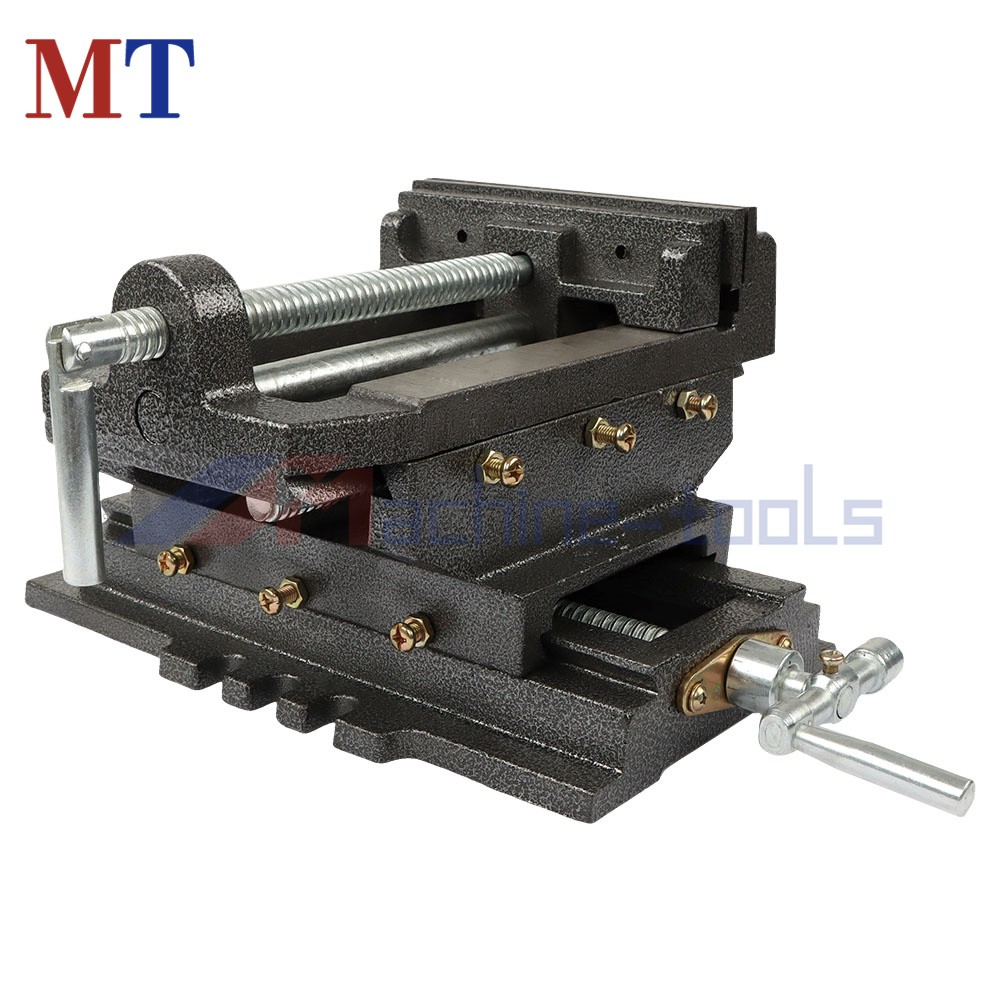 6" Cross Drill Press Vise Heavy Duty 2 Way Slide Metal Milling X-Y Clamp Machine
