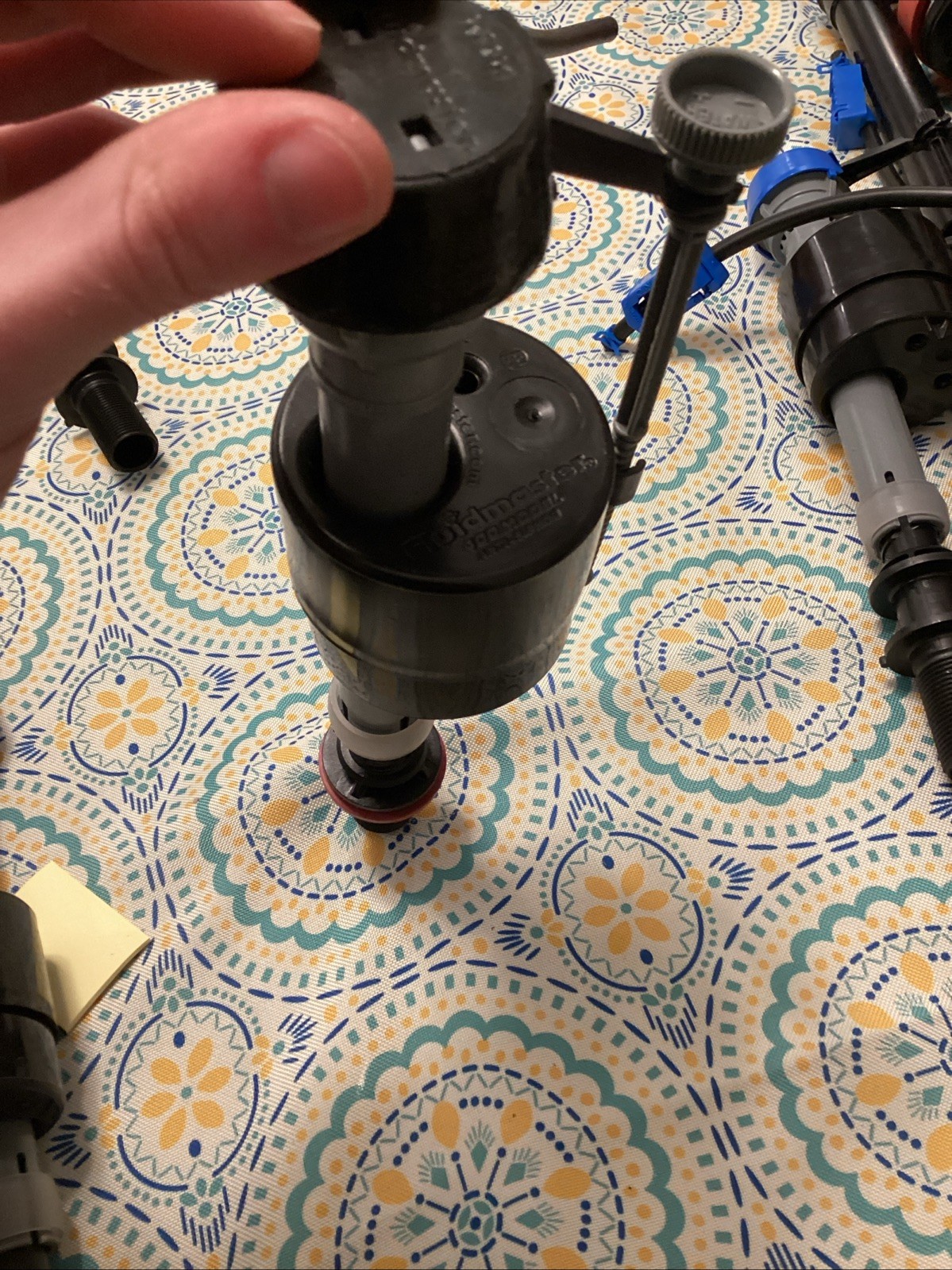 Fluidmaster 400A Anti-Siphon Universal Toilet Tank Fill Valve,Black