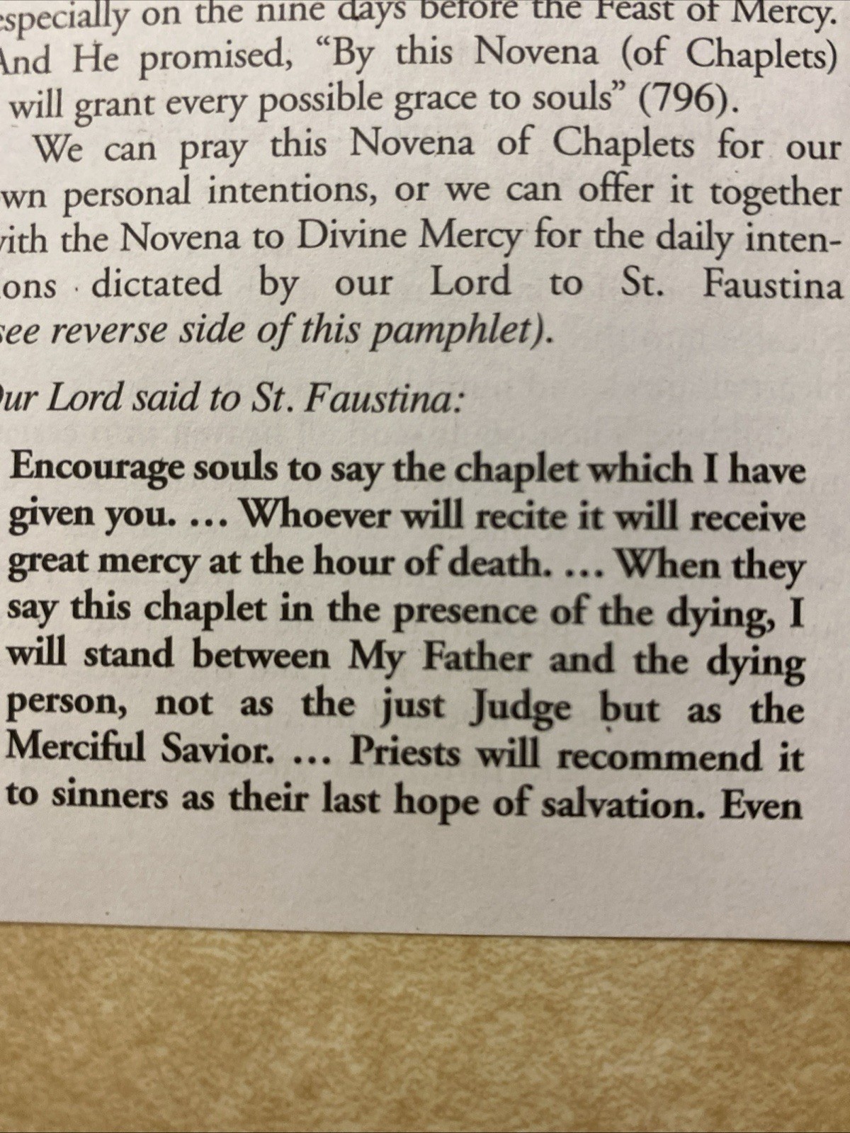 Divine Mercy Chaplet And Novena