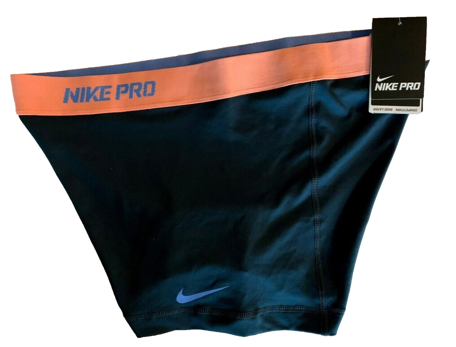 NEW! NIKE PRO [XL] Women's 2.5'' Compression Shorts-Obsidian/Peach 458653-454