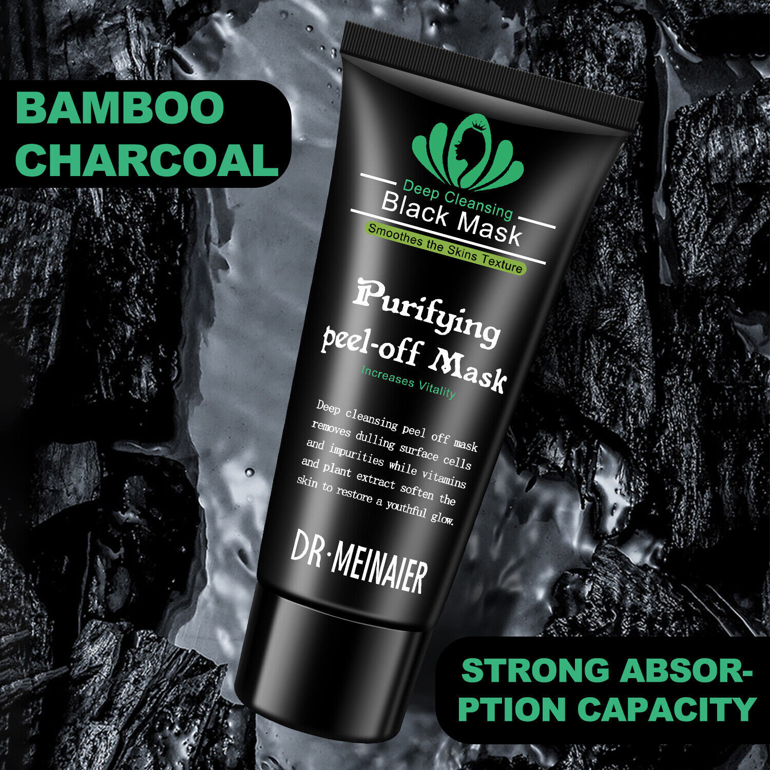 Purifying Acne Peel-off Mask ​Facial Cleansing Blackhead Remover Charcoal Mask