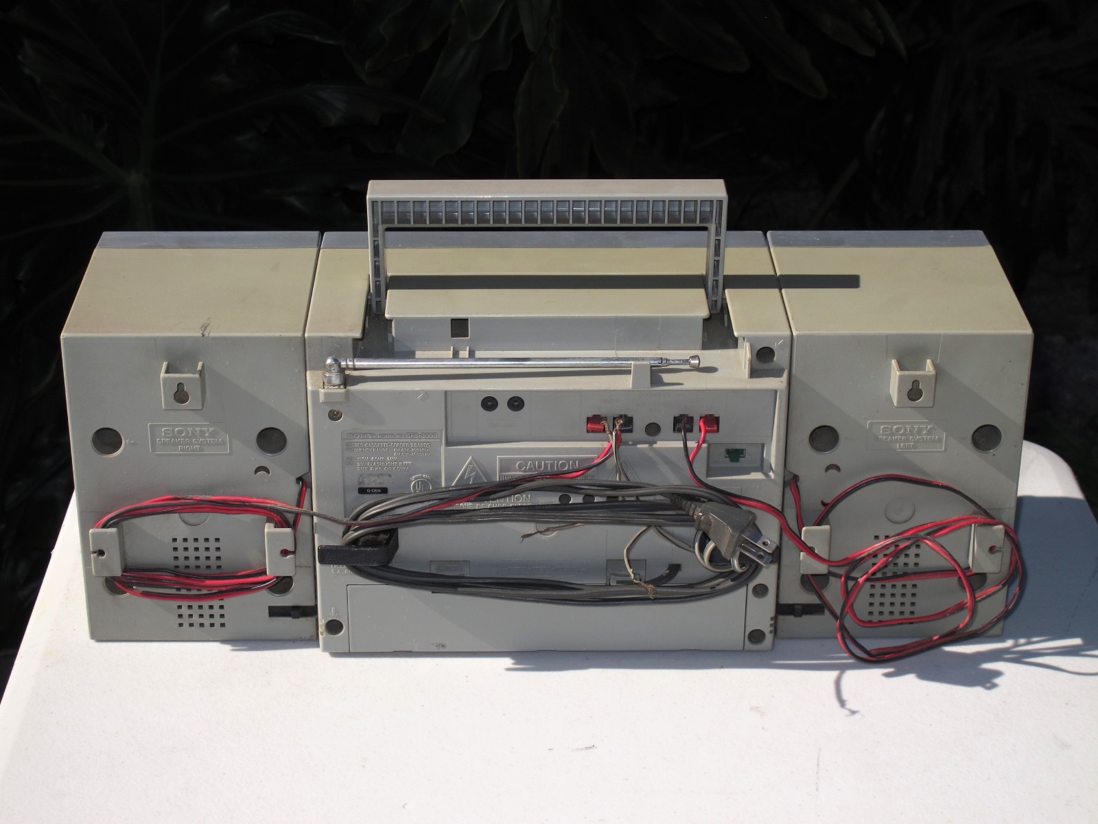 Vintage 80s Sony CFS-3000 Boombox Retro AM/FM Transound Stereo Cassette READ!