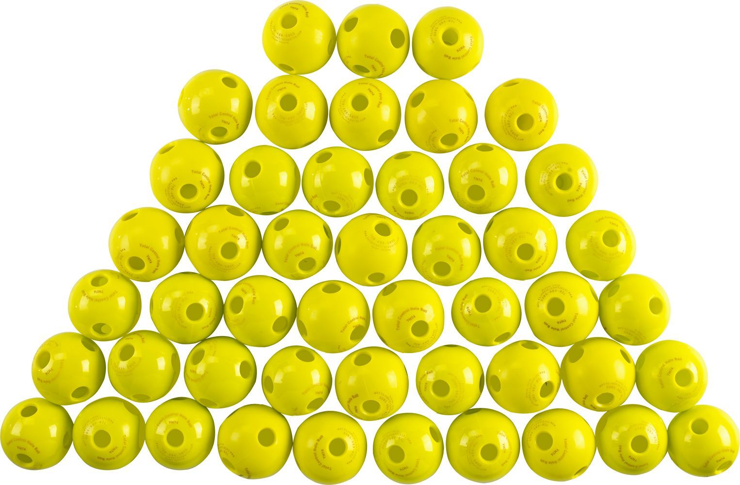 TOTAL CONTROL BALL TCB 74 Hole Ball Baseball Training Hitting Batting Aid 48 PK