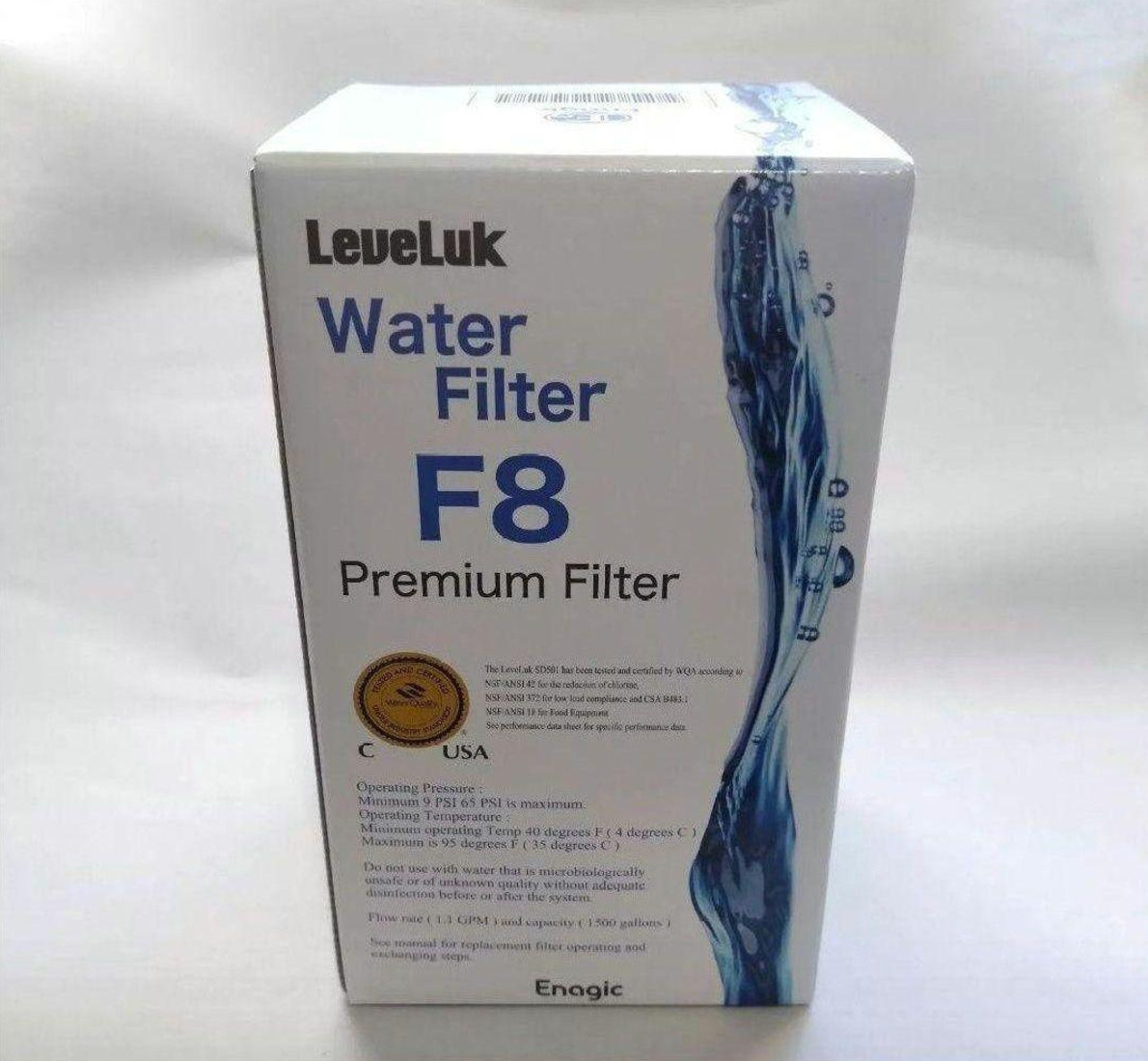 Leveluk F8 Filter for Kangen K8 water Ioniser machine Enagic Authentic Cartridge