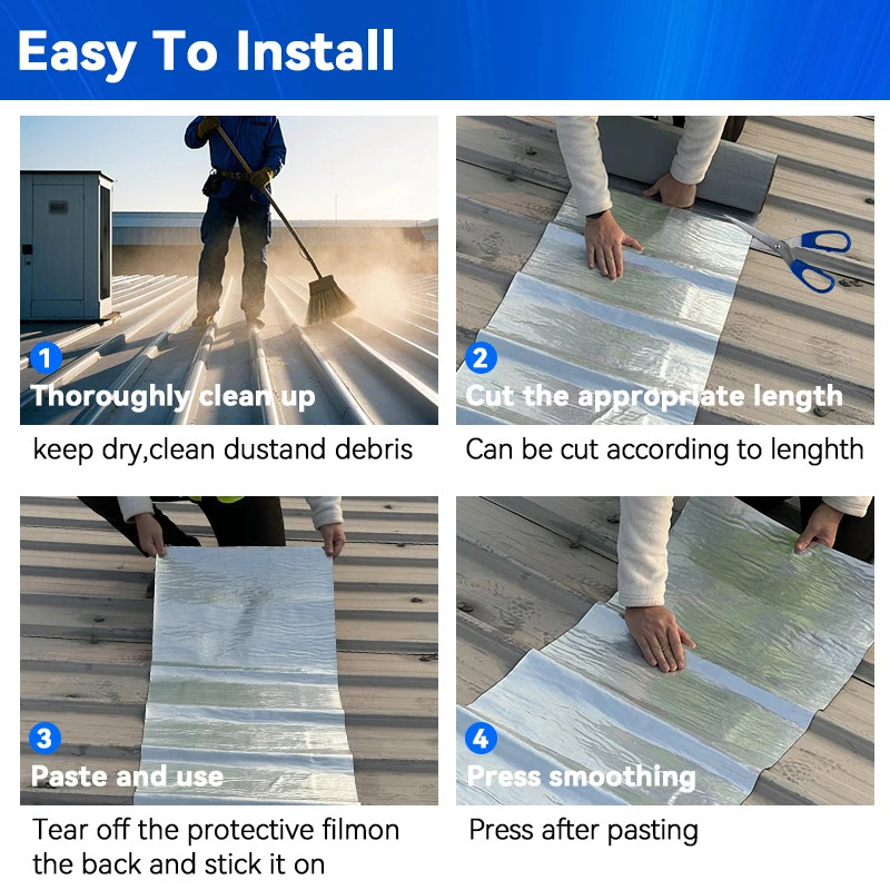 Industrial Metal Roof Waterproof Tape,Self-adhesive and Heat-resistant Tape,film