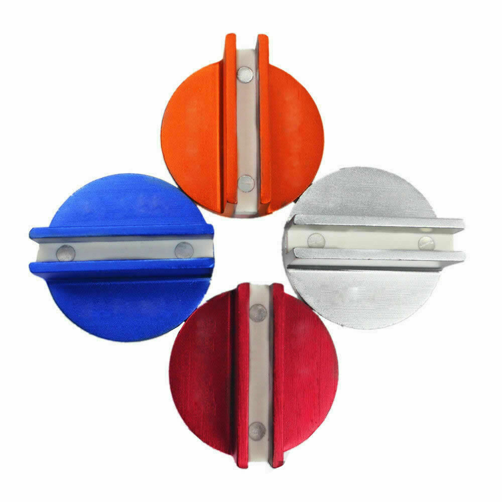 2Pcs Universal New Slotted Magnetic Jack Pad Pinch Weld Frame Rail Adapter