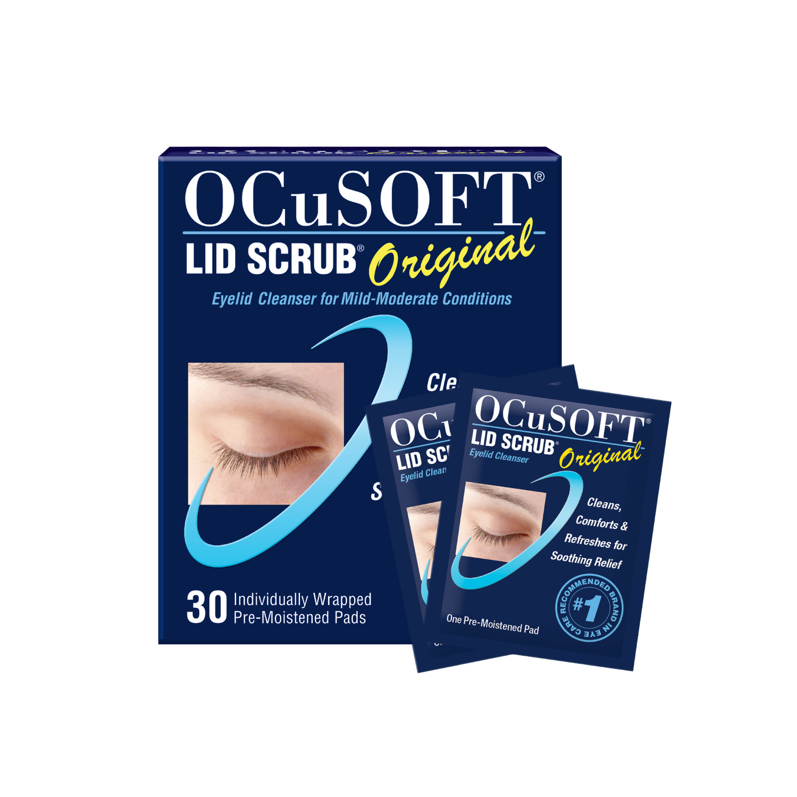 OCuSOFT Lid Scrub Original Pre-Moistened Pads for Irritated Eyelids