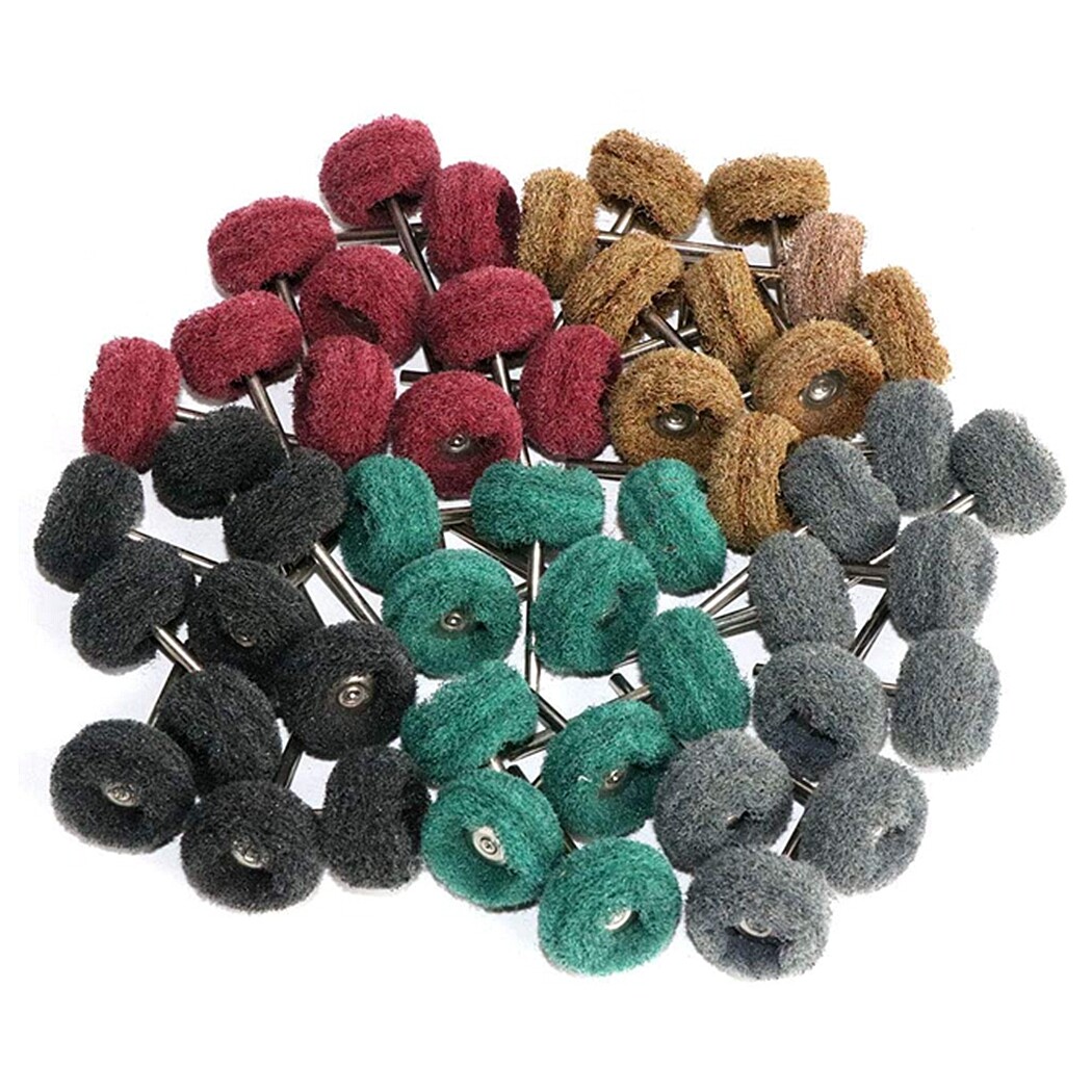 80PCS Abrasive Metal Polishing Buffing Wheel Burr Kit Set for Dremel Rotary Tool
