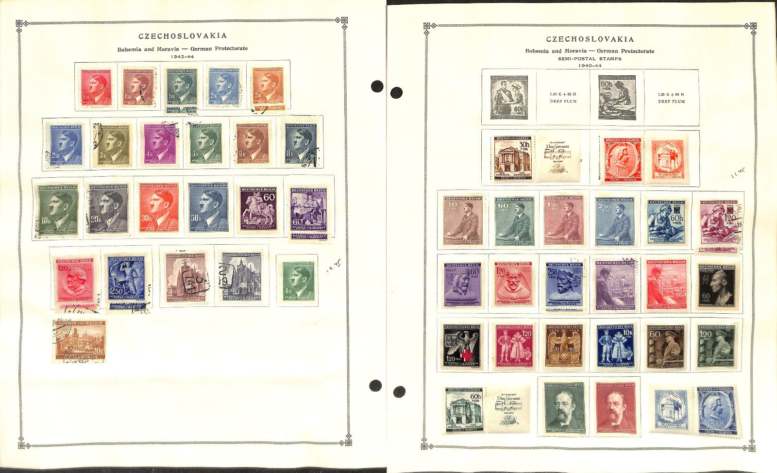 Czechoslovakia Stamp Collection on 50 Scott International Pages, 1918-1967 (BB)