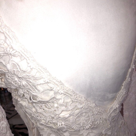 Dreamers & Lovers Clover Wedding Dress Vintage White Inspired Backless Crochet