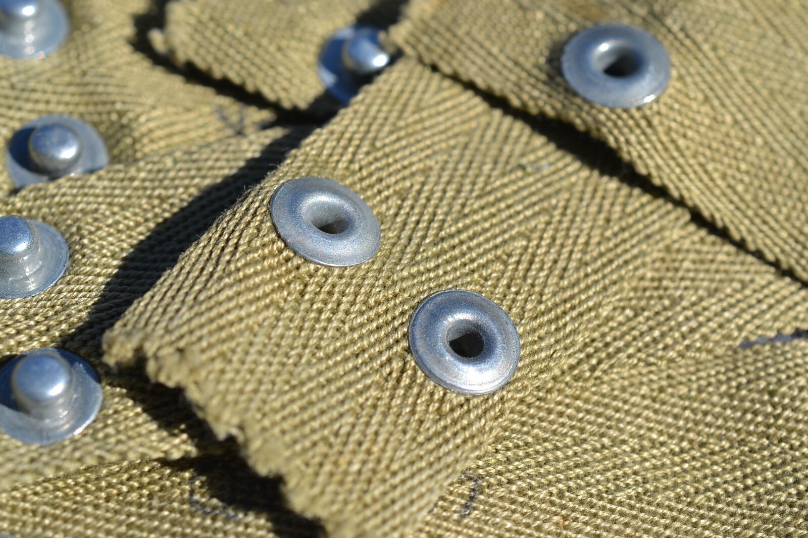 US ARMY M-1 HELMET LINER NAPE STRAP W-11 MAKER STAMP 4.5 INCHES LONG