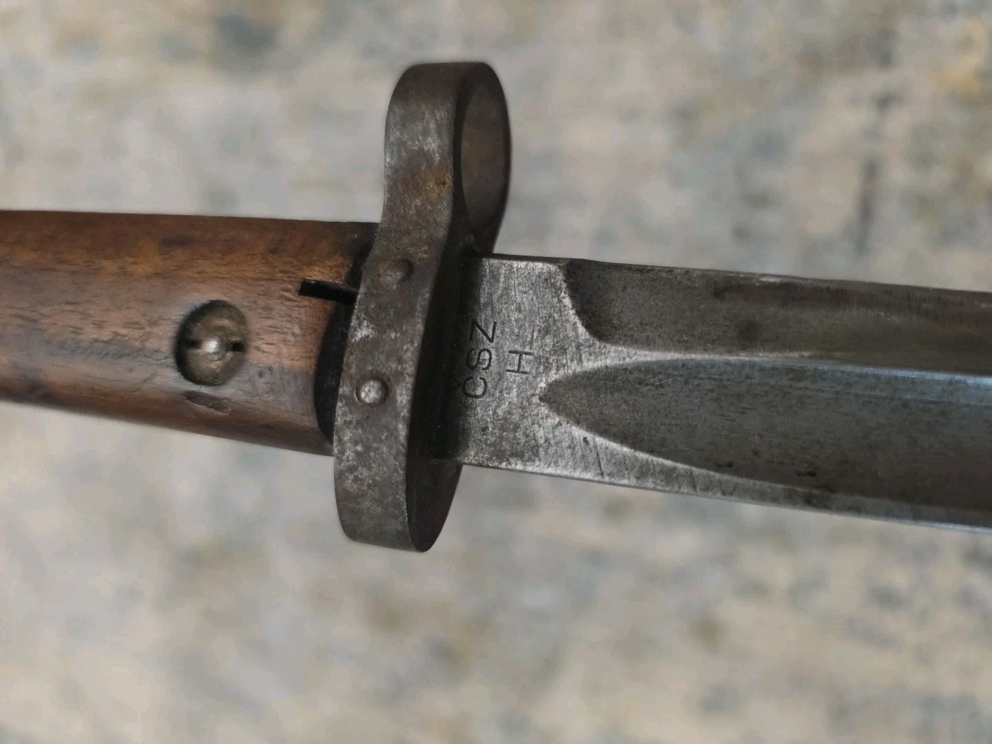 CSZ- H Bayonet & Matching Scabbard Original WWII