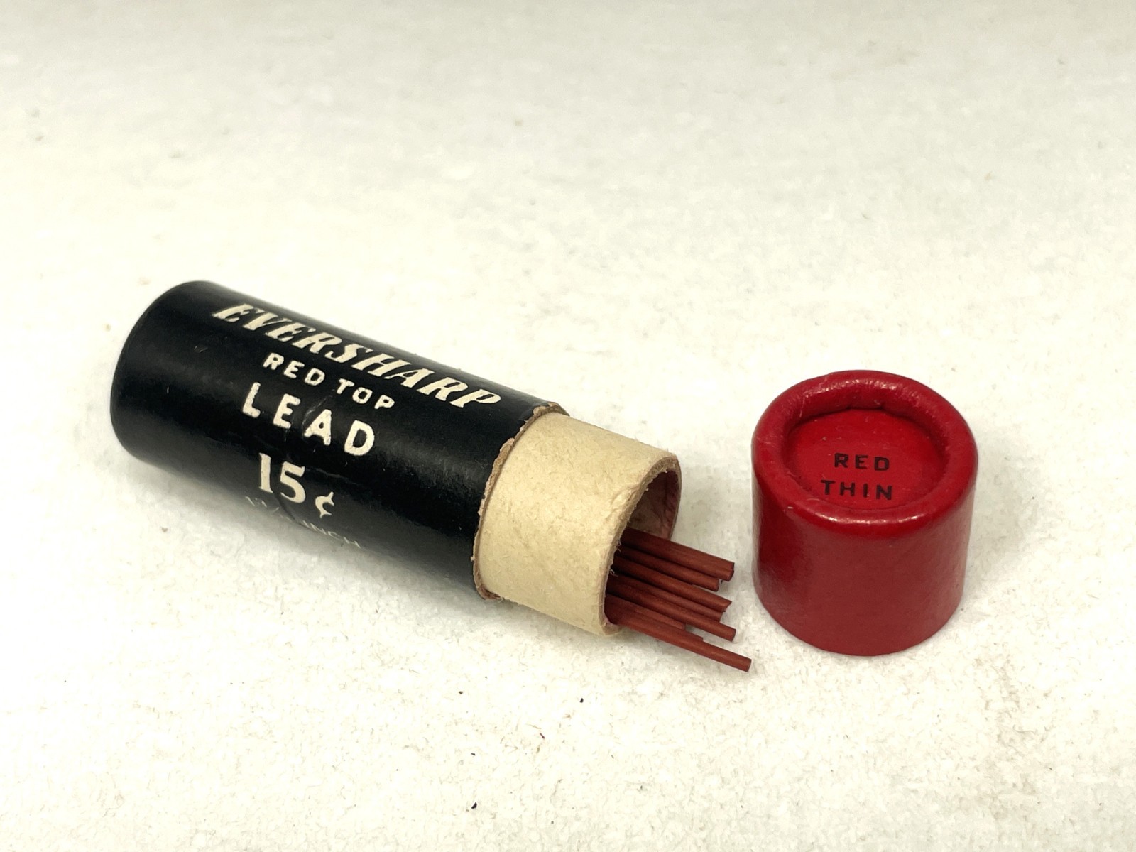 nos EVERSHARP Pencil Leads ~ RED THIN ~ 12 pcs - 0.036" / 0.9 mm ~ $5 ship/+Free