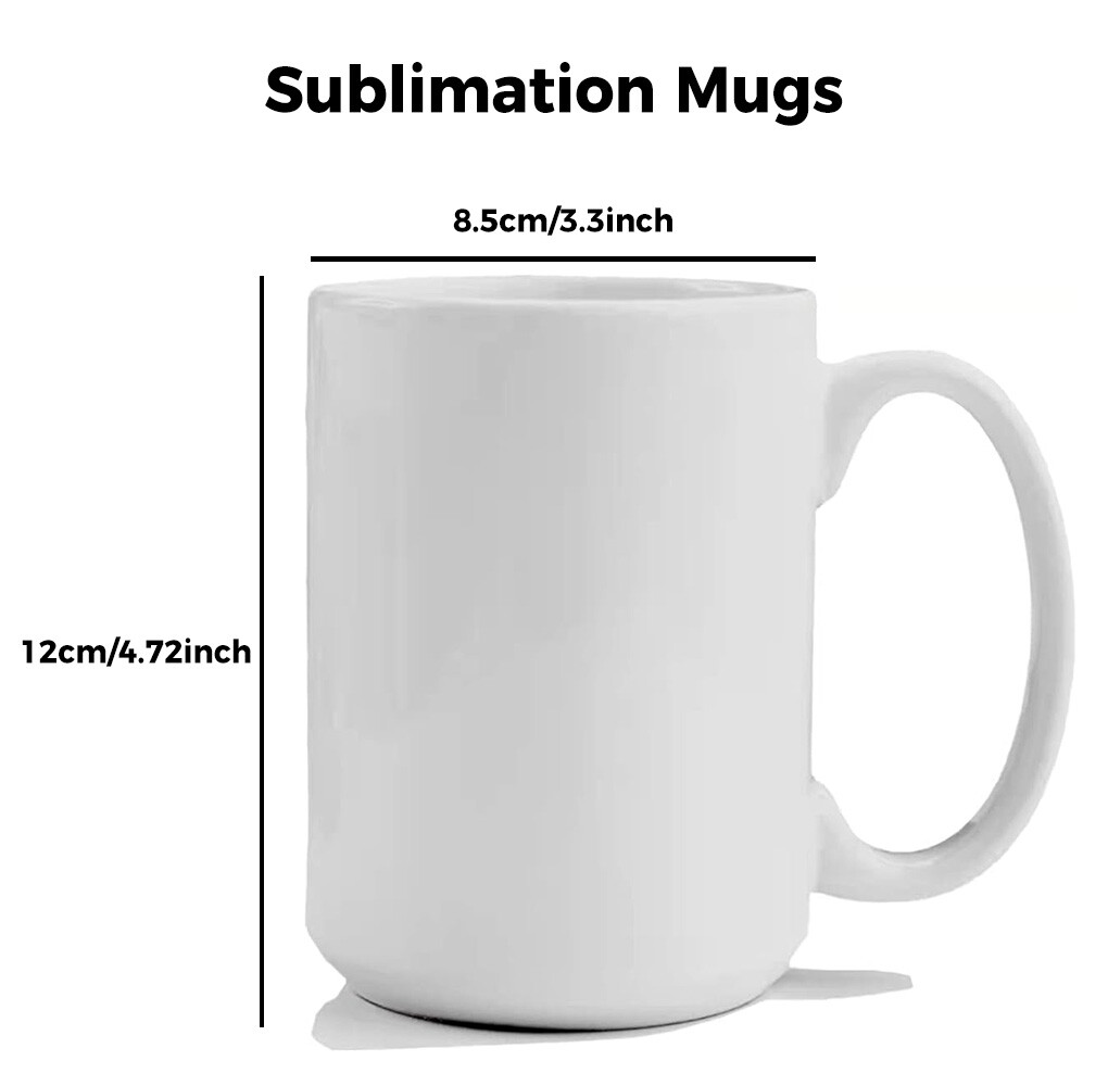 36pcs 15OZ Sublimation White Ceramic Coffee Mug Blanks Coffee Cup with White Box