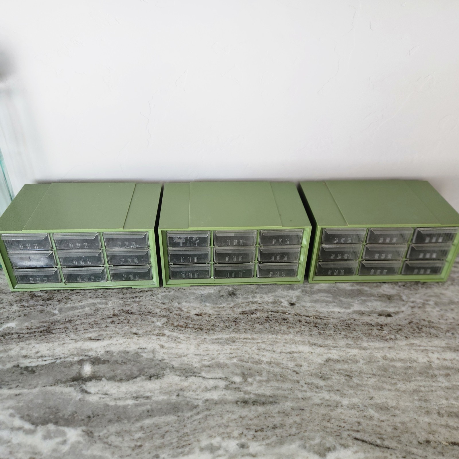 Akro-Mils Green 27 Drawer Storage Cabinet P-1. Bin organizers