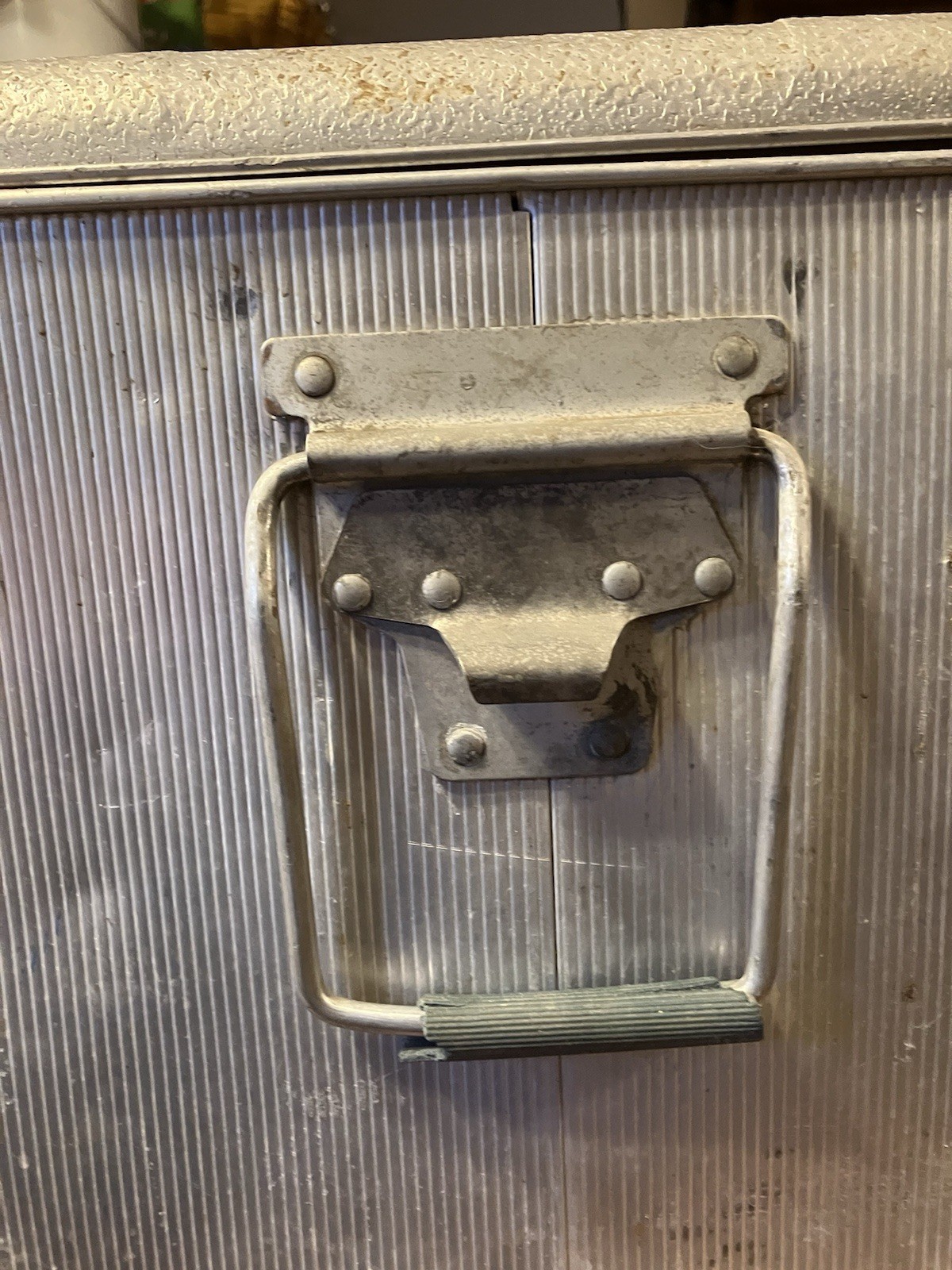 J.C. Higgins Aluminum Cooler Camping Ice Chest Vintage 1950's MCM Sears Roebuck