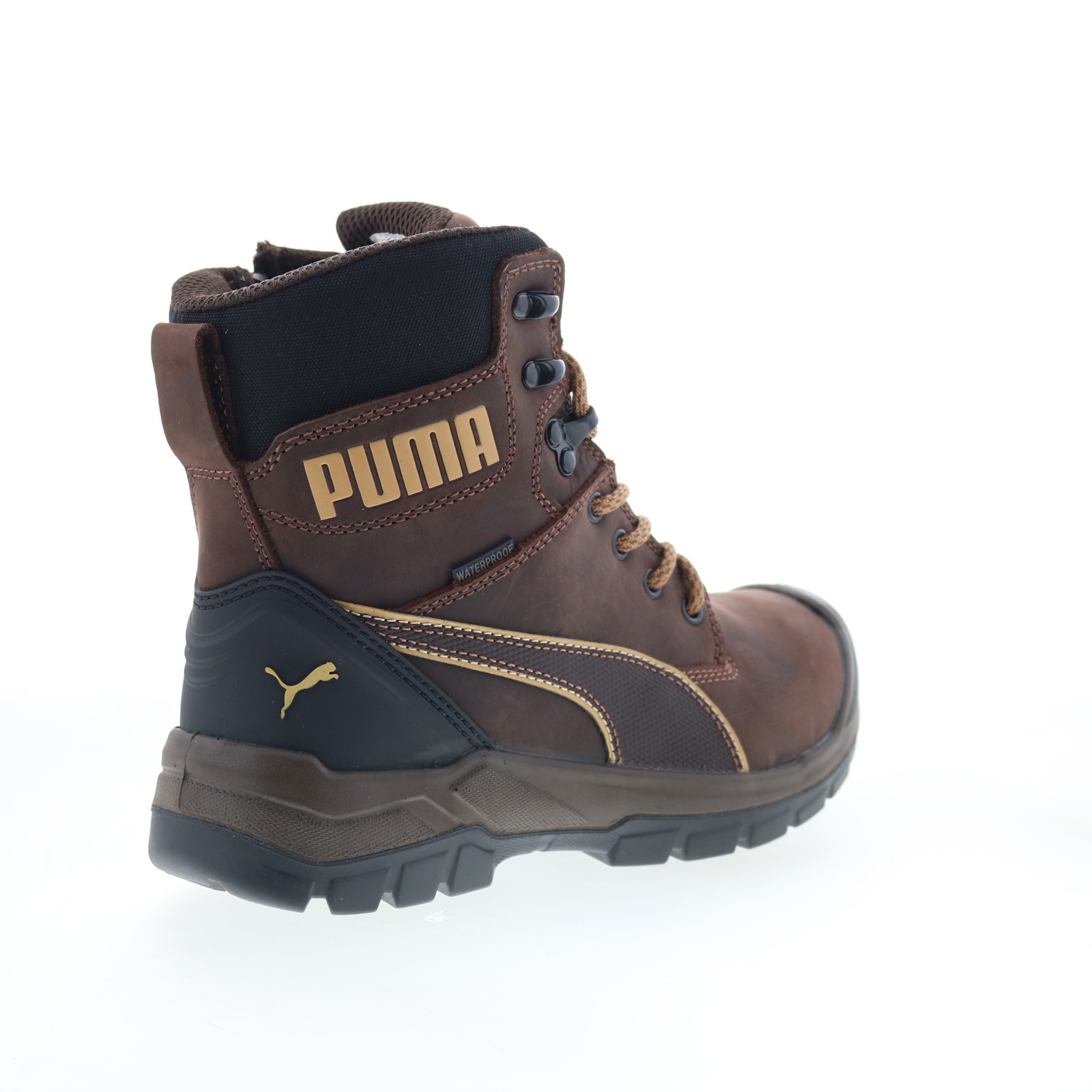 Puma Safety Conquest Soft Toe CTX High WP EH SR Mens Brown Work Boots